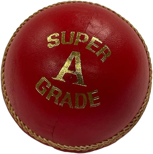 Amber Fight Gear Handmade Professional-Grade Leather Cricket Ball: Durable Excellence Tailored for High-Scoring League Matches, Set of 6
