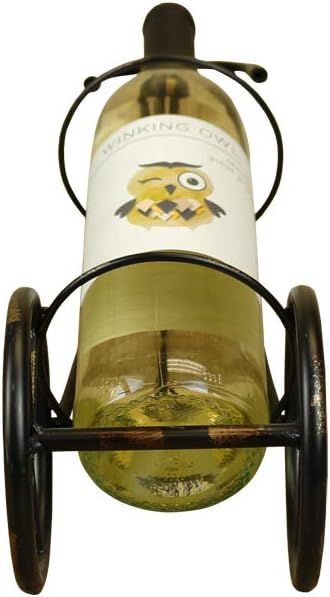 LIVEVIE Classic Vintage Bike Trike Style Wine Rack Freestanding One-Bottle Holder, Bike-Shaped Wine Organizer for Countertop and Tabletop, Perfect for Home or Office Decor