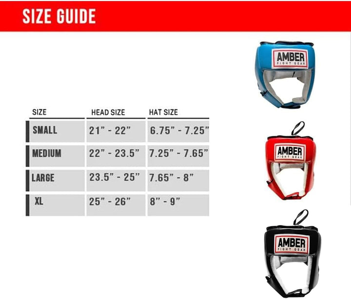 USA Boxing Approved Amateur Classic Headgear - All Leather, No Cheek Protectors for Boxing, Muay Thai, MMA, Adjustable for Sparring, Training &amp; Competition for Adults &amp; Kids