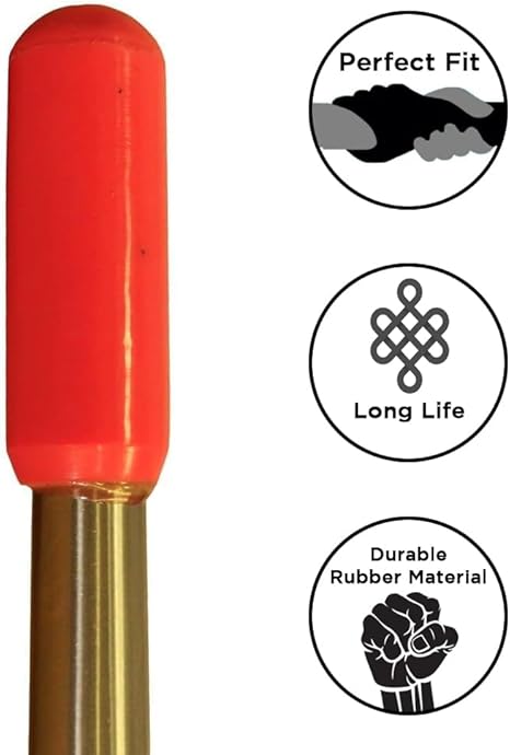 Amber Fight Gear Track and Field Training Throws Rubber Javelin Replacement Tip Red Medium