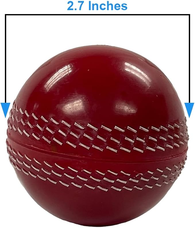Amber Fight Gear Precision-Crafted Soft PVC Cricket Ball in Striking 2.7-inch Size and Vibrant Red Color for Enhanced Gameplay Excitement, Pack of 4