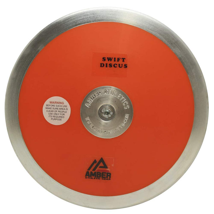 Amber Fight Gear SwiftTrack 80% Rim Weight Discus: IAAF Certified for Superior Track &amp; Field Training, Precision Throws, &amp; Unmatched Performance - Available in 1kg, 1.6kg, and 2kg