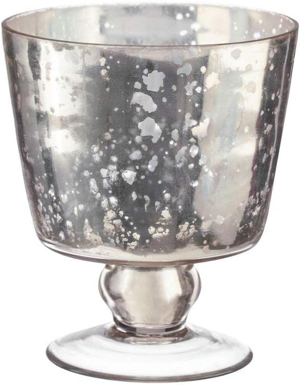 Champagne Collection Conical Bowl Shaped Handmade Glass Votive Candle Holders - Ideal for Weddings and Home D?cor (Set of 2)
