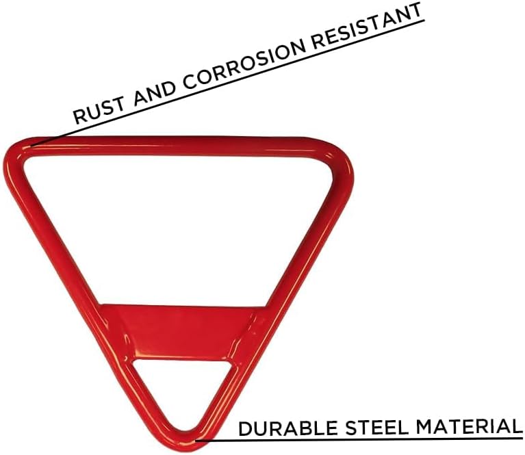 Amber Fight Gear Durable Steel Throwing Weight Replacement Handle ? Rust-Resistant Red Powder Coated Handle for Practice &amp; Competition