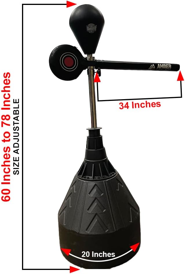 Unleash Your Inner Fighter with The Rapid-Reflex Boxing Bar: The Ultimate 2-in-1 Boxing Punch Bag and Reflex Spinning Bar for Enhanced Training and Agility
