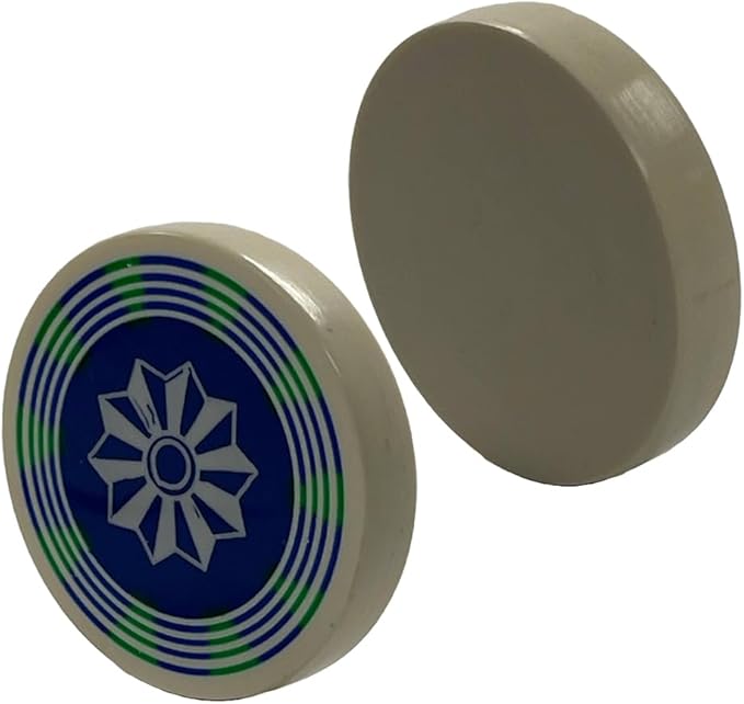 Premium Carrom Striker for Ultimate Precision and Style, Crafted from Man-Made Ivory, 15gms, Professional Packaging, Diverse Aesthetic Selection, Ergonomic Design, 1.6" Diameter (Set of 2)
