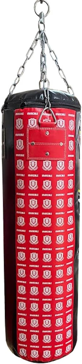 Professional Heavy Bag Filled for Boxing, Kickboxing, Muay Thai, MMA ? Durable Ballistic Nylon, Triple Stitched, Includes Chain &amp; Swivel, 360? Training, for Home &amp; Gym