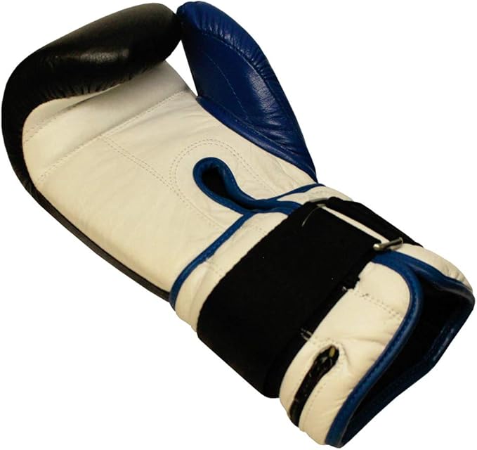 Gel-Injected Hook &amp; Loop Bag Gloves, Leather Boxing Gloves for MMA, Muay Thai, Kickboxing, Heavy Bag &amp; Mitts Training, Shock Absorbing, Large