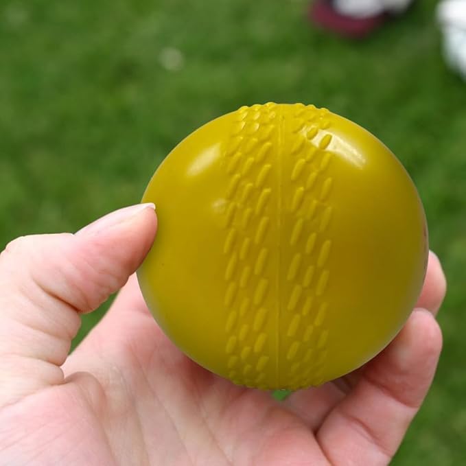 Amber Fight Gear Indoor Cricket Essential PVC Balls Safe, Durable Training Aid for Indoor Surfaces, Perfect for Skill Refinement &amp; Recreational Play, Set of 6