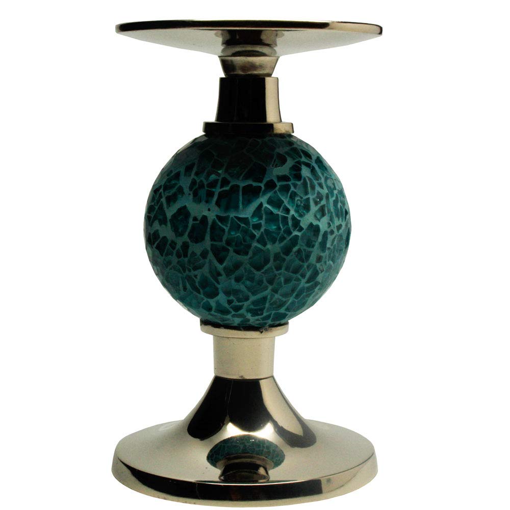 Blue Moon Candle Pillar Holder Functional Table Decorations Centerpieces for Dining/Living Room Best Wedding Gift Candle Stick Accent D?cor 6 Inch