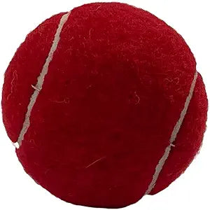 Amber Fight Gear Tennis-Ball Size Cricket Ball Durable Felt-Covered Red Ball with Solid Core for Long-Lasting Pressure-Resistant Play, Set of 6