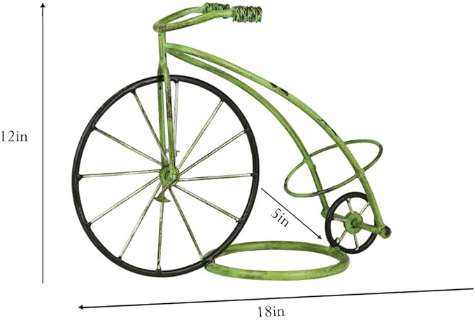 LIVEVIE Classic Vintage Bike Circus Style Wine Rack Holder Freestanding Wine Organizer Stand for Countertop or Tabletop, Perfect Home or Office D?cor