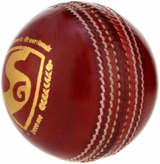 SG Cricket Shield 20 Premium Leather Ball (Red Color)