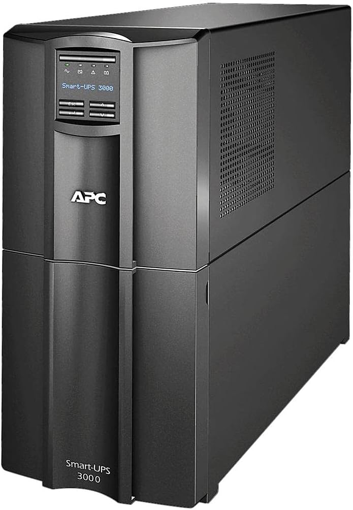 APC 3000VA Smart UPS with SmartConnect, SMT3000C Sinewave UPS Battery Backup, AVR, 120V, Line Interactive Uninterruptible Power Supply