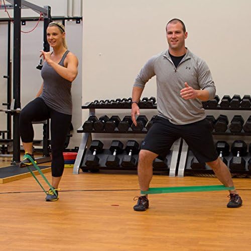 Prism Fitness Smart Mini Flat Resistance Bands - Medium, Green (10 Pack)