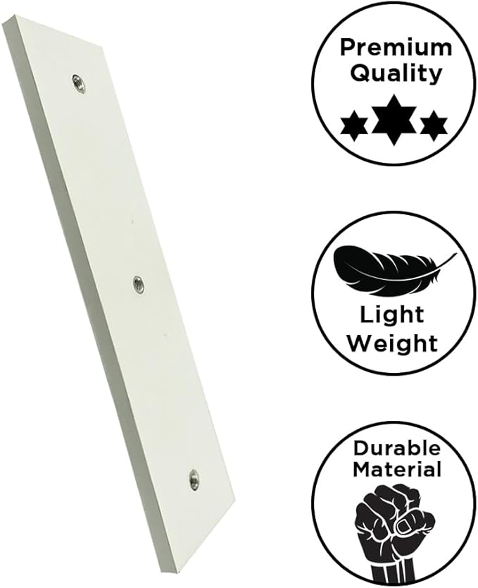 Pitching Rubber with Durable UV-Resistant Construction, Official Size 6 x 24 Inches for Baseball - Includes Nickel-Plated Steel Spikes for Secure Ground Attachment