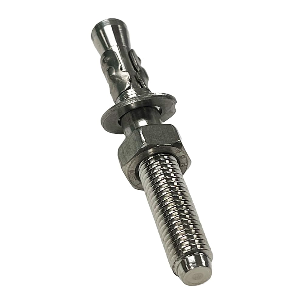 Dynamo SS304 Expansion Bolt ? Durable Outdoor Wedge Anchor for Medium to High Hardness Rocks, M12x95mm