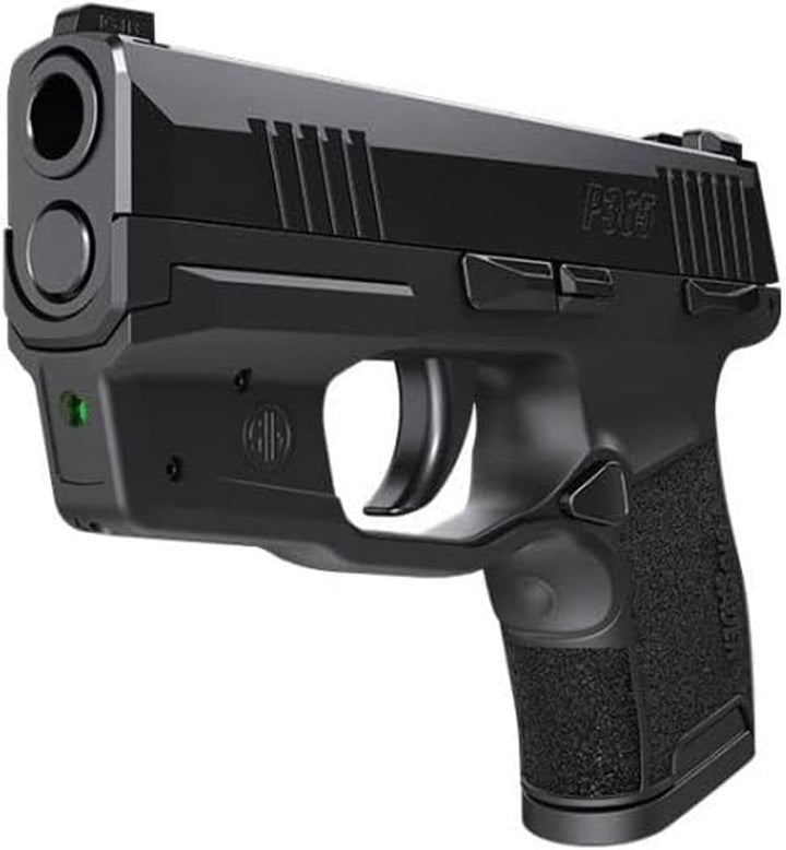 Sig Sauer Low-Profile Compact Lima365 Handgun Trigger Guard Green Laser Sight Compatible with P365, P365 SAS, P365X, or P365XL | for Conceal Carry &amp; Home Defense (SOL36502)