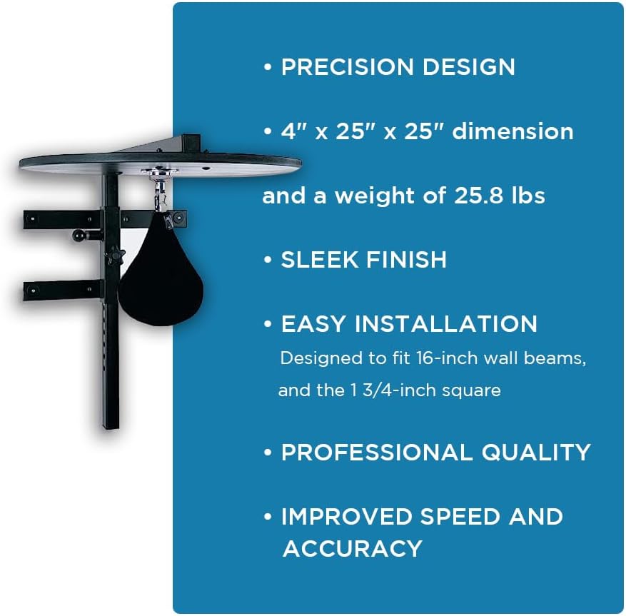Amber Fight Gear Maximize Your Training with The Pro Style Speedbag Platform - High-Performance Punching Bag Accessories