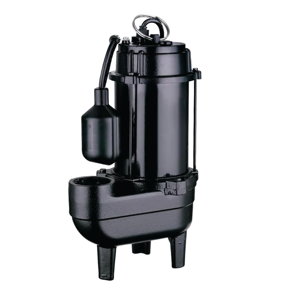 LIVEVIE Leo Pump Efficient Sewage Pump, Durable Construction, Efficient Operation, 2inch NPT Discharge, Handles up to 2InchInch Solids, Automatic Functionality, 3/4HP 120V/60HZ, USC56W-1