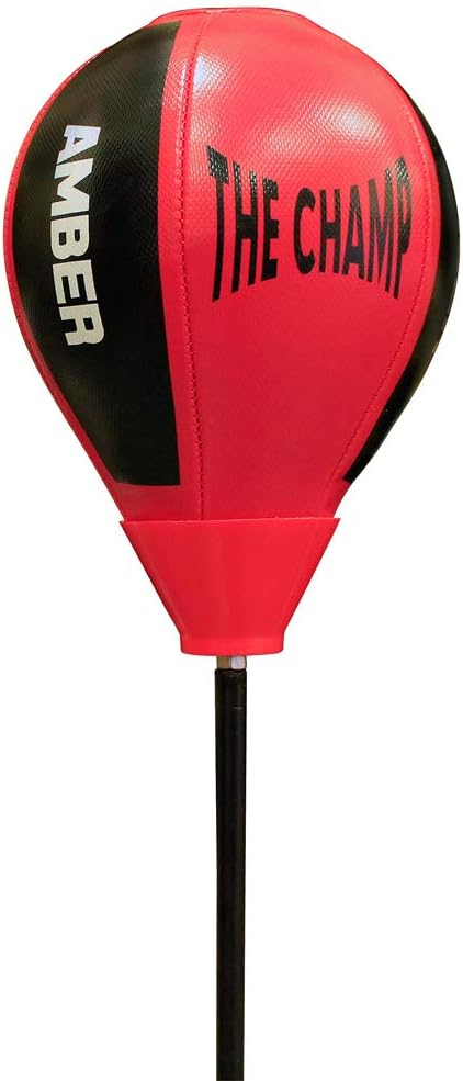 The Champ Kids Boxing Punch Stand Set with Punching Ball Bounce Back Punching Ball, Adjustable Stand, Pump, &amp; Boxing Gloves for Boys and GirlsAges 3