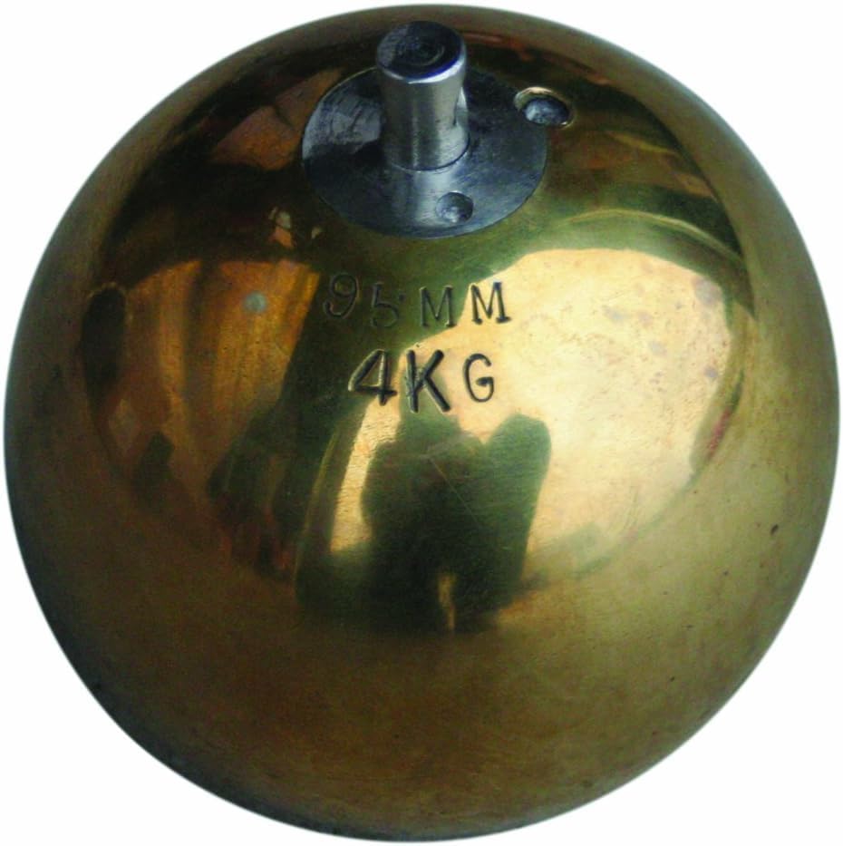 Amber Fight Gear Brass Hammer for Track &amp; Field Athletes, Built to Last with Aluminum Handle and Hammer Wire, Available in 7.26 Kg/110mm, 6.00 Kg/110mm, and 4.00 Kg/85mm (7.26 kg/110mm)