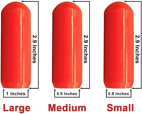 Amber Fight Gear Track and Field Training Throws Rubber Javelin Replacement Tip Red Large