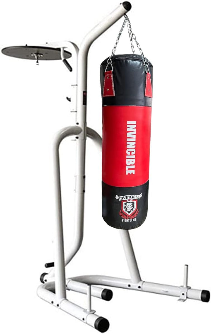 Professional Heavy Bag Filled for Boxing, Kickboxing, Muay Thai, MMA ? Durable Ballistic Nylon, Triple Stitched, Includes Chain &amp; Swivel, 360? Training, for Home &amp; Gym