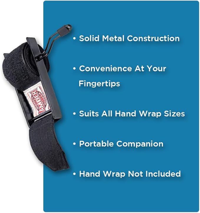 Amber Sporting Goods Portable Metal Easy Hand Wrap Roller Fits All Lengths Boxing &amp; MMA Size Hand Wraps Keeps Hand Wraps Straight and Wrinkle Free