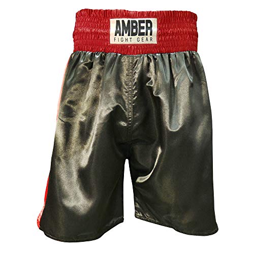 Fearless Classic Satin Pro-Style Boxing Trunks, Premium Lightweight Fight Shorts for Training, Sparring, and Gym Wear