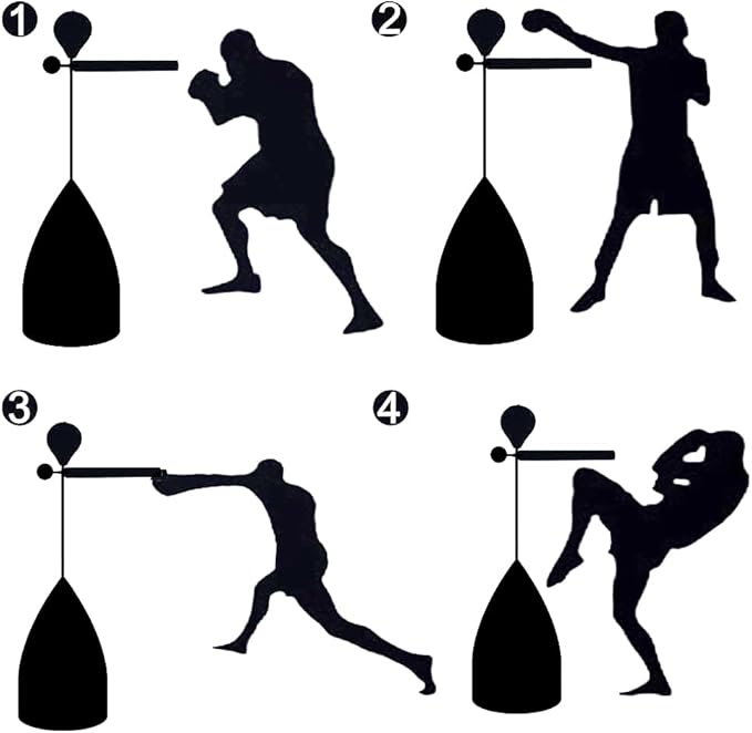 Unleash Your Inner Fighter with The Rapid-Reflex Boxing Bar: The Ultimate 2-in-1 Boxing Punch Bag and Reflex Spinning Bar for Enhanced Training and Agility