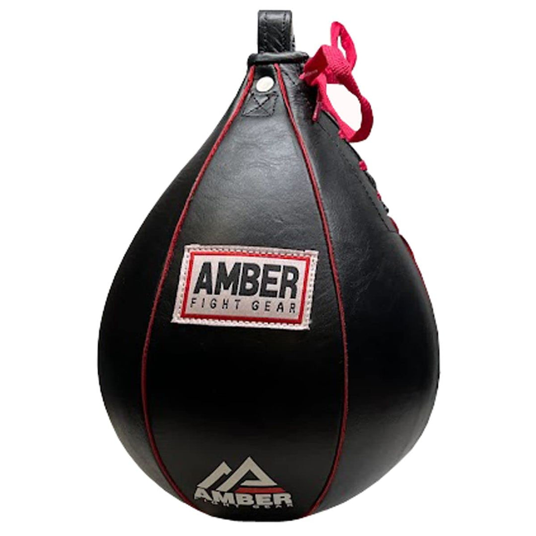 Genuine Leather Speed Bag for MMA, Muay Thai &amp; Boxing, Heavy-Duty Punching Ball for Training, Reflex &amp; Endurance, Reinforced Seams, Fast Rebound