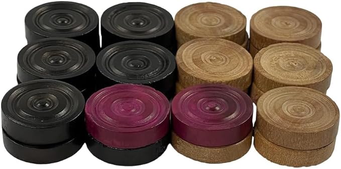 Star Carrom Board Coins Set ? Smooth, Durable &amp; Long-Lasting, Less Abrasive, Wide Color Variety, Ideal for All Players &amp; Carrom Enthusiasts