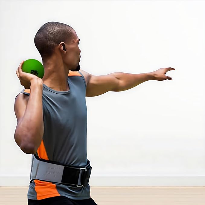 Amber Fight Gear Hard Shell Indoor Shot Put Non-Marking Design for Indoor Track &amp; Field Training Durable, Retains Shape Ideal for Spin, Thrust &amp; Positioning Practice, Color May Vary