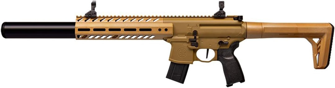 Sig Sauer MCX Gen 2 .177 Caliber 30rd CO2-Powered Semi-Auto Pellet Air Rifle | Accurate High-Performance Airgun for Shooting Training &amp; Practice, FDE