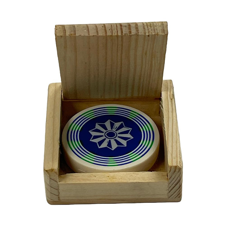 Premium Carrom Striker for Ultimate Precision and Style, Crafted from Man-Made Ivory, 15gms, Professional Packaging, Diverse Aesthetic Selection, Ergonomic Design, 1.6" Diameter (Set of 2)