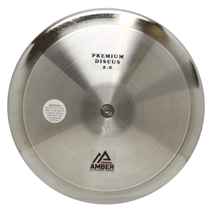 Amber Fight Gear Premium Discus for Track &amp; Field Training and Competition - 70% Rim Weight, Sturdy Chrome-Plated Design, Centerless Construction, Available in 1kg, 1.6kg, and 2kg