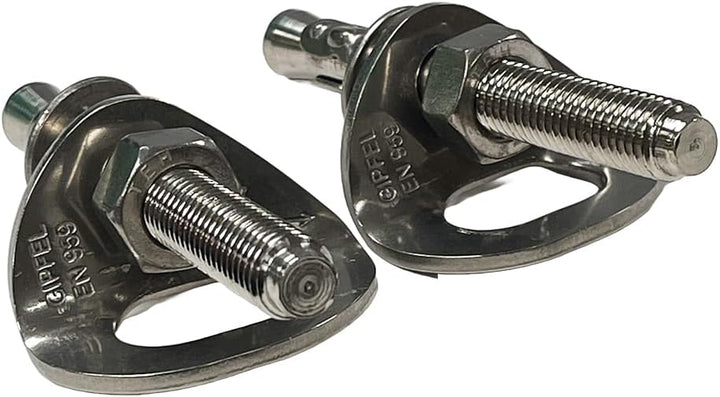 Heavy-Duty Climbing Holds Anchor Set - 2PCS, 12MM Bolt/30KN Stainless Steel, Anti-Flip Design for Secure Climbing, Indoor &amp; Outdoor Use, 3000KG Capacity, Versatile for Training &amp; Mountaineering