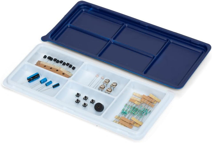 Mand Labs KIT-1 Standard Edition Version 4 STEM Electronics Kit with 57 Projects, 136 Components, 2 Guide Books, 60 Videos, and Flash Drive for DIY Learning in Electronics and Robotics