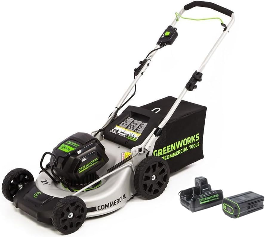 Efficient Commercial 82V 21 Inch Brushless Push Mower with 5Ah Battery and Dual Port Charger 82LM21-5DP