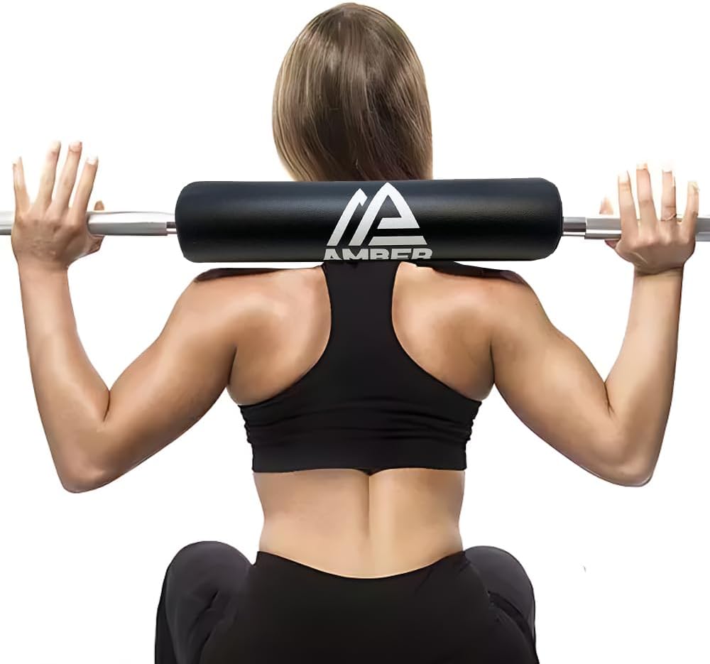 Barbell Neck Pad 15.5 inch Wide Thick Pad for Squats &amp; Lunges - Comfortable Foam Sponge Pad for Weight Lifting, Crossfit, Powerlifting - Fits 2" Olympic Size Bars