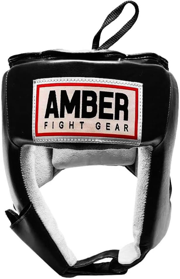 USA Boxing Approved Amateur Classic Headgear - All Leather, No Cheek Protectors for Boxing, Muay Thai, MMA, Adjustable for Sparring, Training &amp; Competition for Adults &amp; Kids