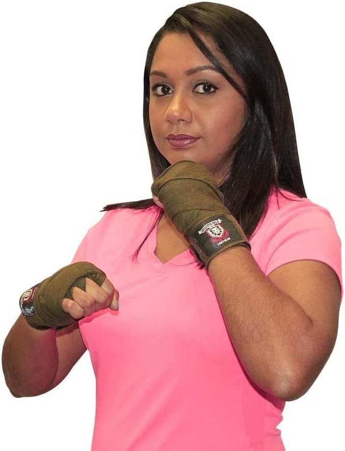 Amber Fight Gear Ultimate 180-Inch Mexican Style Elastic Hand Wraps Premium Quality Boxing Kickboxing Muay Thai MMA Wraps for Men and Women