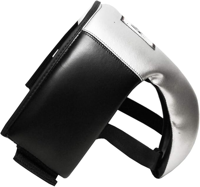Elite Deluxe MMA Groin Abdominal Protector - Ultimate Protection for Contact Sports - Gym &amp; Workout Silver/Black Youth-Medium