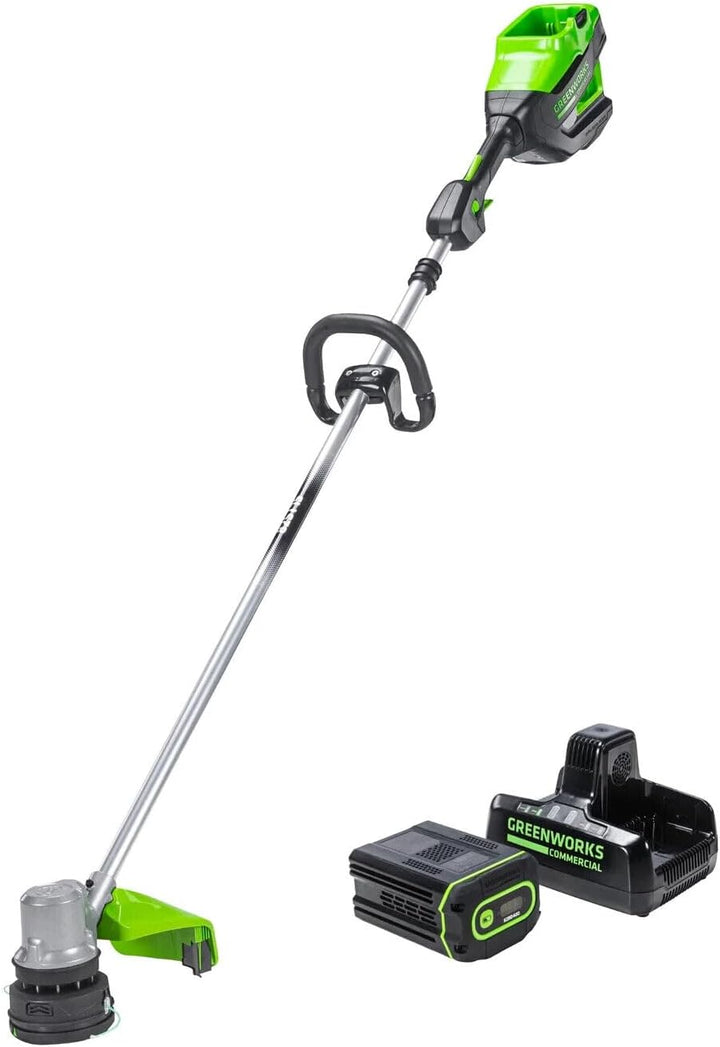 82ST15-4DP 82V GEN II 1.5kW Front-Mount String Trimmer: Powerful Cordless Trimming Solution with 4Ah Battery and Dual Port Charger