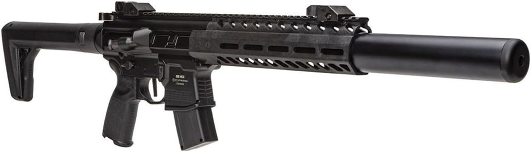 Sig Sauer MCX Gen 2 .177 Caliber 30rd CO2-Powered Semi-Auto Pellet Air Rifle | Accurate High-Performance Airgun for Shooting Training &amp; Practice, Black