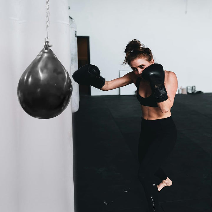 Water-Filled Heavy Boxing Bag, Durable Teardrop Punching Bag, UV Resistant, Portable for Indoor &amp; Outdoor Training, Perfect for Boxing, MMA, Fitness, and Cardio Workouts