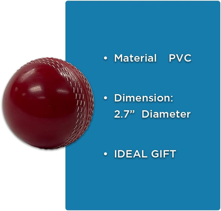 Amber Fight Gear Precision-Crafted Soft PVC Cricket Ball in Striking 2.7-inch Size and Vibrant Red Color for Enhanced Gameplay Excitement, Pack of 2