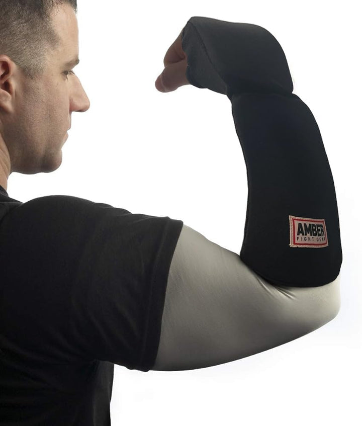 Ultimate Fist &amp; Forearm Protector Premium Martial Arts Gloves with Full-Length Nylon Sleeves, Superior Knuckle Defense for Boxing, Kickboxing, MMA, and Fitness Training