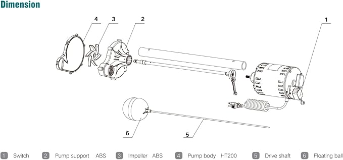 Leo Pump LHP-250P Pedestal Pump Durable, Efficient, and Versatile Water Removal Solution with 1-1/4Inch NPT Discharge